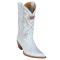 Los Altos White Genuine Crocodile / Ostrich Casual Boots ZJ050228